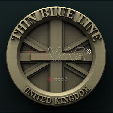 THIN BLUE LINE UK 3D STL 3DWave